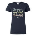 thumbnail image 1 of Positivity saying Pop Culture Womens Graphic T-Shirt, Navy, Medium, 1 of 3