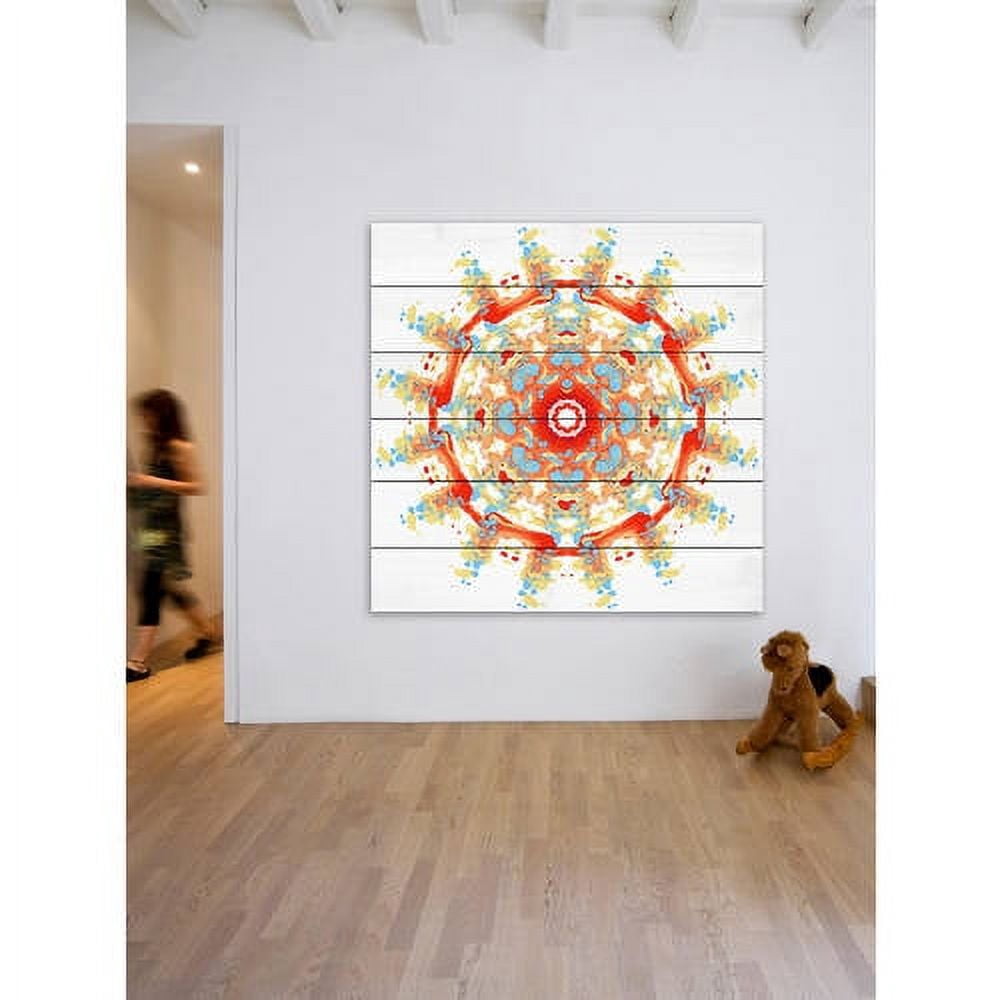 Marmont Hill "Revolving War" Painting Print on White Wood