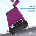 thumbnail image 4 of JTCASES for Google Pixel 6 Pro Case, Drop Resistant Corners, Wireless Charging, Heavy Duty Shockproof Hybrid Hard PC Bumper, Camera Protection, Skin-feel Anti-scratch Tough Cover, Purple, 4 of 6