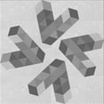 thumbnail image 1 of Ahgly Company Machine Washable Indoor Square Transitional Gray Area Rugs, 7' Square, 1 of 7