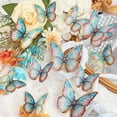 thumbnail image 3 of AOQIANLAN Elegant 3D Butterfly Wall Stickers with Golden Border for Weddings & Decor 24PCS PY3025-YJ, 3 of 9