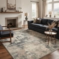 thumbnail image 4 of 2x3 Rug Low Pile Indoor Doormat, Machine Washable Non Slip Backing Small Area Rug for Entryway Kitchen Bathroom Entrance Front Door, Abstract Print Pattern Light Weight Floor Mat, Ash Taupe, 4 of 6