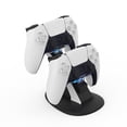 thumbnail image 2 of Portable Dual Charging Station for PS5 Controllers - Travel-Friendly Fast Charger Dock with Plane Mode Compatibility, LED Indicators, Anti-Slip Base | PS5 Accessories, 2 of 7