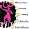 thumbnail image 4 of Personalized Basketball Blanket with Name - Soft, Fuzzy & Warm - 60x50 Inches Throw Size Blanket for Bed, Couch - Black Sports Throw Blanket Gifts for Kids, Adults, 4 of 6