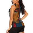 thumbnail image 3 of Lsque Abstract Colorful Duality Printed Workout Tank Tops for Women, Athletic Sports Tank Tops, Compression Sleeveless Dry Fit Shirts,Sleeveless Yoga Shirt-X-Large, 3 of 9
