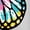 WHITE, variant on Instant Message - Tie Dye Butterfly Short Sleeve Boxy Graphic T-Shirt
