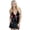 Black, variant on Women's Adult Lingerie Night Wear Patent Leather Lace Up Dress
