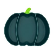 Dongrere Pumpkin Serving Tray for Party Gathering Silicone Dish with Divided for Fall Table Setting