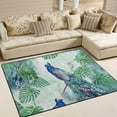 thumbnail image 2 of Coolnut Lightweight Carpet Mats, 5'3" x 4' Area Soft Rugs, Floor Mat Rug Home Decoration for Kids Room Living Room, 63"x 48" Watercolor Peacock Painting, 2 of 6