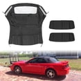 thumbnail image 1 of AUFER For Ford Mustang Convertible Soft Top w/Plastic Window Black Sailcloth 1994-2004, 1 of 8
