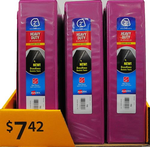 Avery 2" Heavy Duty Cc Pink Binder Pdq