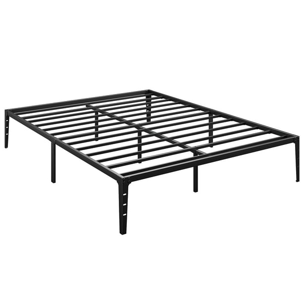 12.6 Inch Queen Metal Platform Bed Frame Heavy Duty Steel Slat No Box