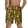 thumbnail image 3 of Men's Swim Trunks Board Shorts Beach Swimwear Bathing Suits Tiki Hawaiian Retro Vintage, 3 of 7