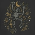 thumbnail image 2 of Junior's Lost Gods Halloween Skeleton and Fall Leaves Graphic Tee Black X Large, 2 of 3