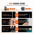 thumbnail image 3 of VEVOR Cast Iron Utility Water Transfer Pump Portable Utility Pump 1/2HP 1600 GPH, 3 of 9