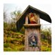 thumbnail image 4 of Escultura de gnomo de jardín, adornos de árbol de estatua de resina 3D, decoración de estatua en miniatura, accesorios de jardinería de estatua de figura linda para interiores y exteriores, 15 cm de, 4 of 5