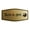 Brushed Gold, variant on Signs ByLITA Fancy Taller de Arte Easy Installation | Classroom Decor | School Markers And Decorations | Students and Teachers Sign (Ivory/Dark Brown) - Small