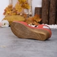 thumbnail image 4 of Wensltd Wedge Sandals for Women Summer Beach Open Toe Slingback Adjustable Strap Casual Vacation Outdoor Walking Thick Sole Sandals Red, 4 of 9