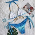 thumbnail image 4 of Ladies Straps Gradient Printed Bikini Ladies Swim Shorts Long Bathing Suit Tops for Women Support Breastfeeding Swimsuits for Women Sunflower Swimsuit Top plus Size Teen Girl Swim Suit Swim Dress, 4 of 8