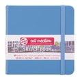 thumbnail image 2 of Talens Art Creations Sketchbook, Drawing Notebook, 4.7 x 4.7 inches (12 x 12 cm), Lake Blue, Thickness: 4.9 oz/sq ft (140 g/m2), Fine, Acid Free Paper, 80 Sheets Bound - 5 Pack, 2 of 5