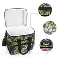 thumbnail image 6 of FORMRS Insulated Cooler Bag 24 Cans Capacity Soft Leakproof Lunch Box with Side Pockets, Gray Floral, 6 of 7