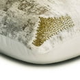 thumbnail image 2 of Throw Pillow Cover, Decorative Ivory 16"x16" (40x40 cm) Accent Cushion Covers, Jacquard Foil Beaded Throw Pillows For Sofa, Abstract Pattern Modern Style - Foiled Ganache, 2 of 3