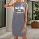 thumbnail image 1 of Vestido Informal de Verano Para Mujer, Cuello En V, Mangas de Encaje, Fluido, Bohemio, Cómodo, Elegante y Con Estilo., 1 of 3