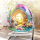 thumbnail image 3 of Decoración de escritorio acrílica con forma de conejito de Pascua | Adorno navideño para el hogar y la oficina | Diseño hueco para centros de mesa de primavera y Pascua, 3 of 9