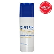 Differin Acne Treatment Gel with 0.1% Adapalene, Prescription-Strength Retinoid Clears & Prevents Acne, Fragrance-Free, 1.6 oz (45g) Pump 