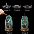 Ginny Waterfall Incense Burner Backflow Incense Holder Incense Fountain
