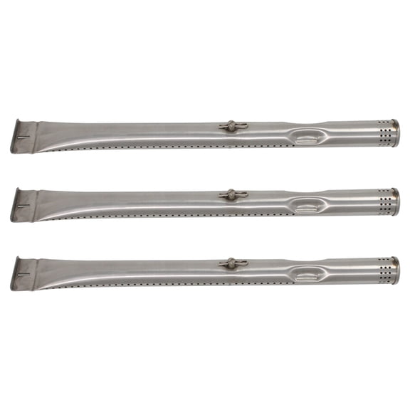 3-Pack BBQ Gas Grill Tube Burner Replacement Parts for Kenmore 415.23666310 - Compatible Barbeque Stainless Steel Pipe Burners
