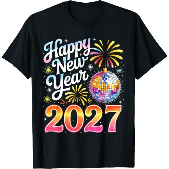 Men Women Happy New Year 2027 Family T Shirt Size S-5XL