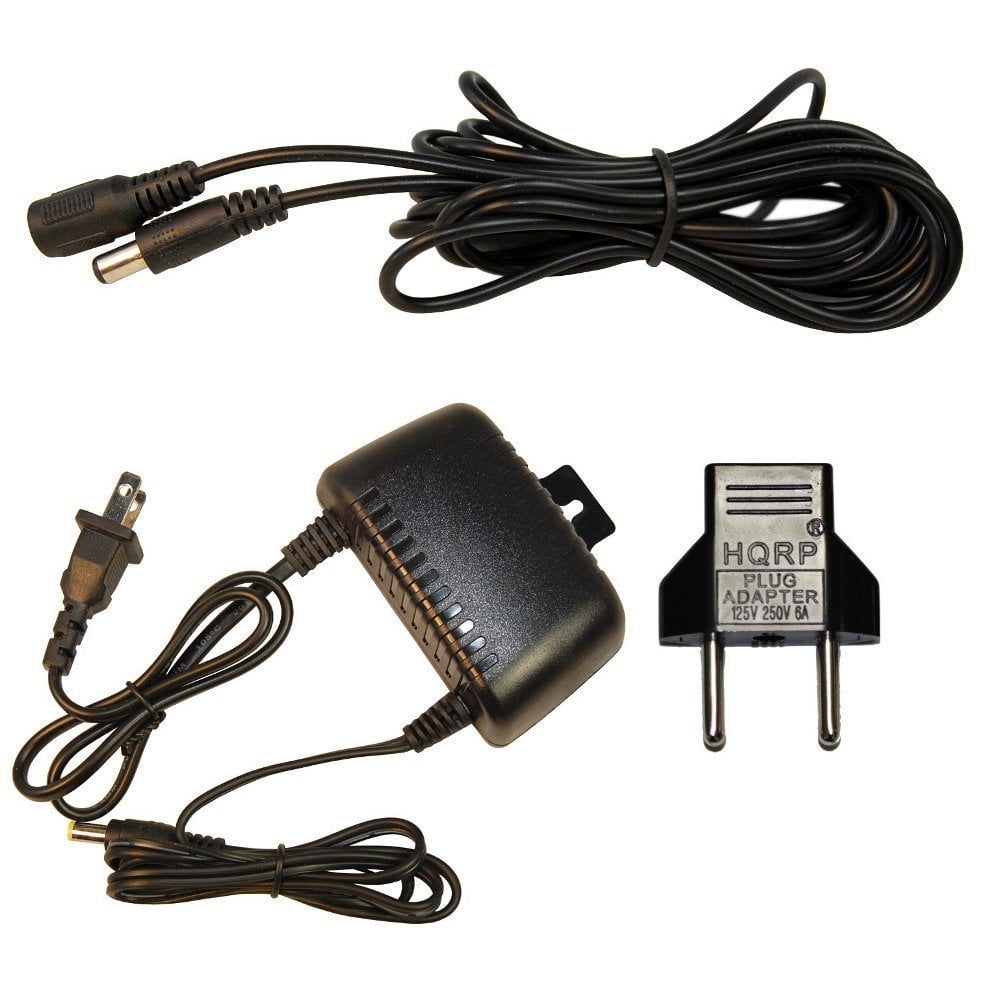 HQRP Waterproof 12V 2A AC Adapter + 10 Ft DC Extension