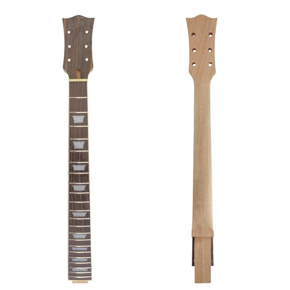 Guitar Neck 22 Fret 24.75 Inch Mahogany Wood Set in Heel Replacement Guitar Neck