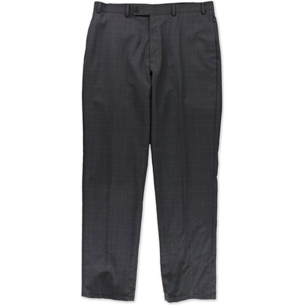 Theory Hombre Marlo Tonal Windowpane Casual Pantalones, Gris, 34W x 32L Theory Pantalones