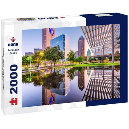 Noah Jigsaw Puzzle Dallas, Texas, USA downtown plaza and skyline 2000 pieces