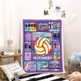 thumbnail image 6 of Volleyball Blanket,Volleyball Gifts for Teen Girls Throw Blanket,Volleyball Gifts for Team Blanket Lightweight Soft Warm Cozy Fuzzy Throws Blankets for Office Home Bedroom Sofa 50"x 60", 6 of 6