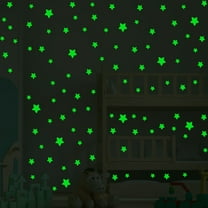 Prime SHISHIan Colorful Glowing Wall Sticker Kids Room Bedroom Ceiling Art Decal Home Decor Glow In The Dark Sticker Green,Christmas Decorations,Wallpaper Peel And Stick,Peel And Stick Backsplash