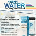 thumbnail image 2 of WEISIPU 16 in 1 Drinking Water Test Strips Water Test Kit for Fish Tank Home Water Quality Testing (100 Strips), 2 of 7