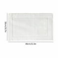 thumbnail image 3 of Tkrady 2Pcs Floor Towel, 32 Thread Cotton Jacquard Thickened Floor Towel SPA Bathroom Foot Stomping Floor Mat White, 3 of 6