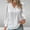 White, variant on Patlollav Up to 65% off Fashion Womens V-Neck Long Sleeve Casual T-Shirt Top Solid Blouse
