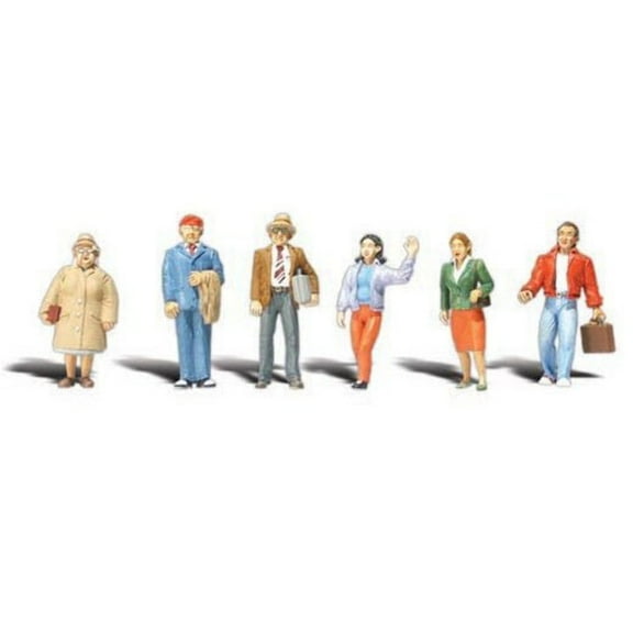 Woodland Scenics O Scale Scenic Accents Figures/People Set General Public (6)