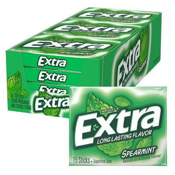 Extra Spearmint Sugar Free Chewing Gum (15 ct., 12 pks.)
