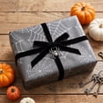 thumbnail image 5 of AZXY Halloween Wrapping Paper, 14" x 20", 20 Sheets, Spider Web Gothic Holiday Gift Wrap, Festive Wrapping Supplies for Halloween Party, Trick or Treat Gifts, Birthday, DIY Handmade Gift Packaging, 5 of 6