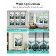 thumbnail image 6 of Window Privacy Film Spring Green Ombre Forest Stained Glass Window Film Decorative Sun Block Window Cover Abstract Art Mountain Window Clings Static Adhesive Sticker for Bathroom 29.5"x118", 6 of 7