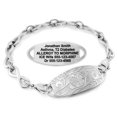 thumbnail image 1 of MedicEngraved Stainless Steel Custom Medical Alert Bracelet - 6mm Infinity Link, 1 of 8