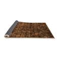 thumbnail image 2 of Ahgly Company Indoor Square Abstract Orange Modern Area Rugs, 4' Square, 2 of 4