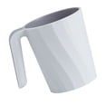 thumbnail image 3 of Wosthever Vaso de plástico para cepillo de , vaso de baño, artículos de tocador de viaje, taza de , accesorios de baño antideslizantes de 301 Juegos de accesorios de baño gris blanco, 3 of 6