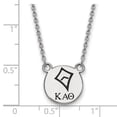 thumbnail image 2 of Sterling S. Rh-plated LogoArt Kappa Alpha Theta Sm Enl Pend With Necklace; 18 inch; for Adults and Teens; for Women and Men, 2 of 2