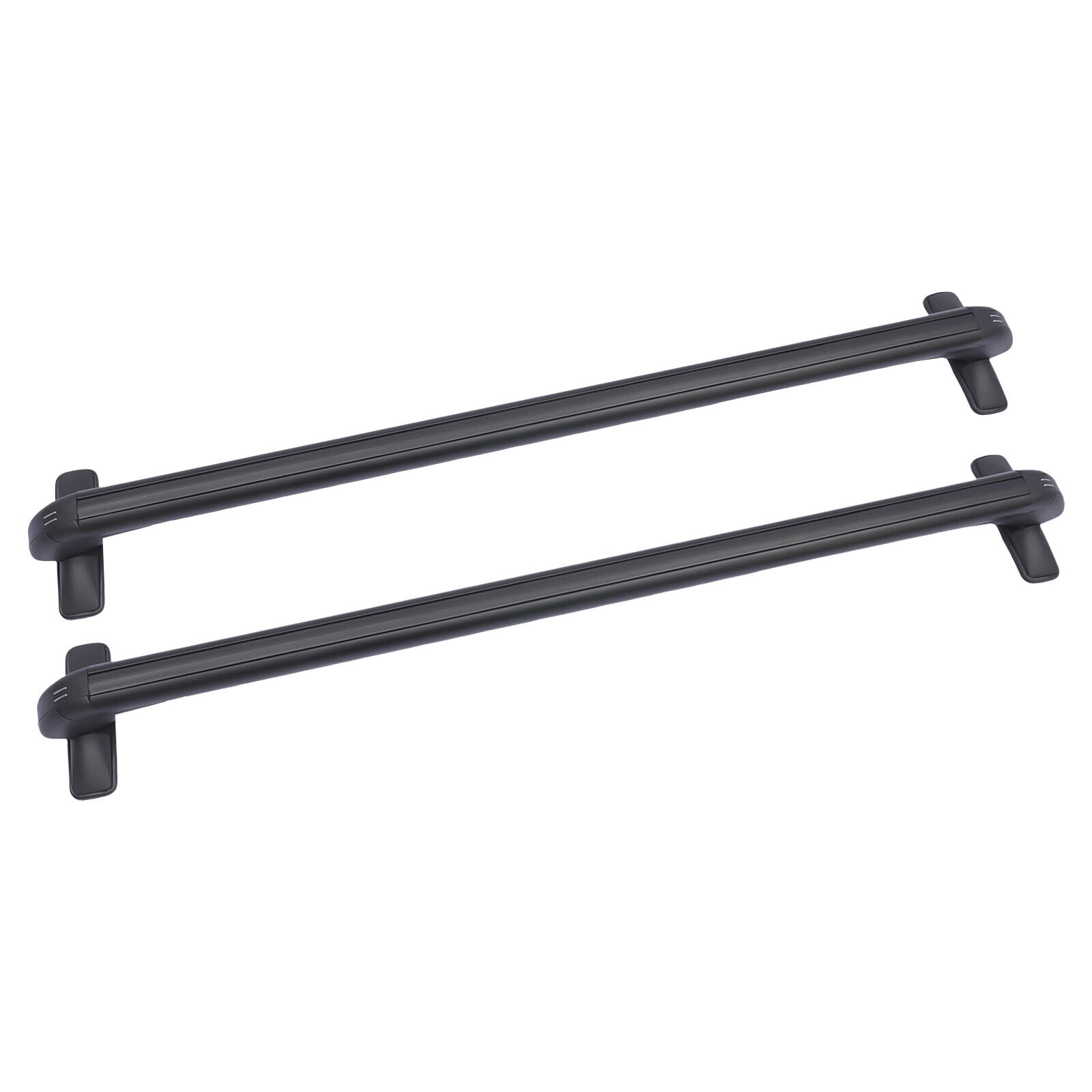 Roof Rack, Car Top Roof Rack Cross Bar Luggage Carrier Adjustable Window Frame Black Roof Bars (43.3'')